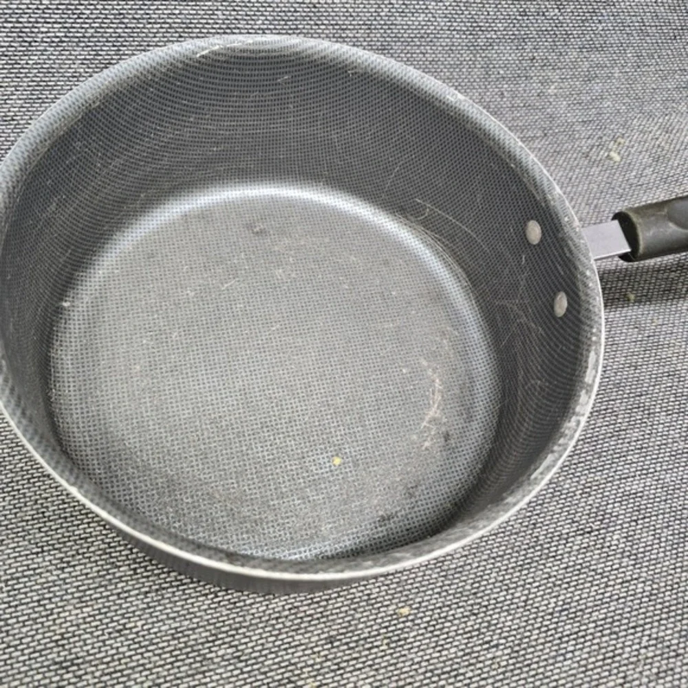 4pc‎ Saucepan Set Nesting Non-Stick Honeycomb Black Good 6-8in Pots